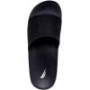 imageNautica Mens Open Toe Slide Sandals  Comfortable Indoor amp Outdoor Shower SlippersBlack Mono Porter