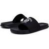 imageNautica Mens Open Toe Slide Sandals  Comfortable Indoor amp Outdoor Shower SlippersBlack White Porter