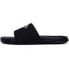 imageNautica Mens Open Toe Slide Sandals  Comfortable Indoor amp Outdoor Shower SlippersBlack White Porter