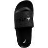 imageNautica Mens Open Toe Slide Sandals  Comfortable Indoor amp Outdoor Shower SlippersBlack X Rain Water