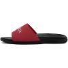 imageNautica Mens Open Toe Slide Sandals  Comfortable Indoor amp Outdoor Shower SlippersRed Blackpierre