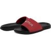 imageNautica Mens Open Toe Slide Sandals  Comfortable Indoor amp Outdoor Shower SlippersRed Blackpierre