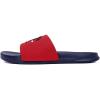 imageNautica Mens Open Toe Slide Sandals  Comfortable Indoor amp Outdoor Shower SlippersRed Navy Porter