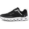 imageNautica Mens Running Sneakers Sport Fashion LaceUp Athletic Soft Shoes for Gym Tennis Men  Cushioned Breathable Lightweight amp ComfortableBlack Whitebolang