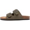 imageNautica Mens Sandals  Casual Slides with 2 Adjustable Buckle Straps and Cork Footbed for Ultimate Comfort and Style RegularWide Width Big SizeOlive Tumbledtriun