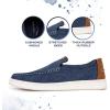 imageNautica Mens SlipOn Loafers Casual Moc Toe Sneakers Boat Shoes Slipper for Men  Lightweight amp Comfortable  DerwinBlue Denim