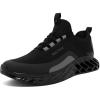 imageNautica Mens Casual Fashion Sneakers  Lightweight LaceUp Athletic Walking Shoes for Gym amp Tennis ComfortableBlack Charcoalwyern
