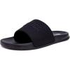 imageNautica Mens Open Toe Slide Sandals  Comfortable Indoor amp Outdoor Shower SlippersBlacklasal
