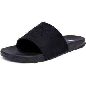 imageNautica Mens Open Toe Slide Sandals  Comfortable Indoor amp Outdoor Shower SlippersBlack Mono Porter