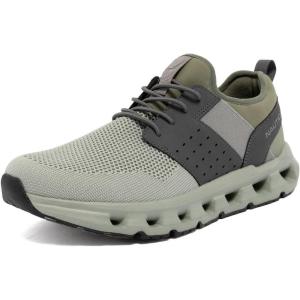 imageNautica Mens Running Sneakers Sport Fashion LaceUp Athletic Soft Shoes for Gym Tennis Men  Cushioned Breathable Lightweight amp ComfortableMoss Grey Zer