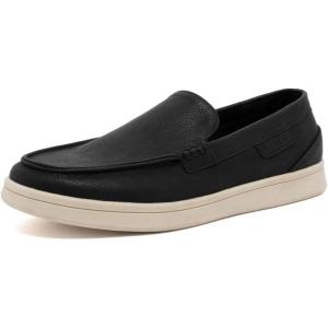 imageNautica Mens SlipOn Loafers Casual Moc Toe Sneakers Boat Shoes Slipper for Men  Lightweight amp Comfortable  DerwinBlack