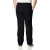 imageNautica Mens Big and Tall Twill FlatFront PantTrue Black