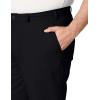 imageNautica Mens Big and Tall Twill FlatFront PantTrue Black