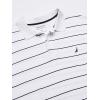 imageNautica Mens Classic Short Sleeve Striped Polo ShirtBright White