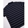 imageNautica Mens Classic Short Sleeve Striped Polo ShirtNavy