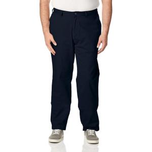 imageNautica Mens Big and Tall Twill FlatFront PantTrue Navy D83050