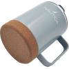 imageNAUTICA Insulated 12 oz Stainless Steel Mug with SpillResistant Lid amp Cork Base Hot or cold beverages Light GreyLight Grey