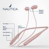 imageNautica B310 Sport Wireless Bluetooth Earphones with TypeC Charging Cable Neckband Earphones Magnetic Earbuds Bluetooth v50 Earphones High Volume Levels Flexibility Portable Sweat Proof Pink