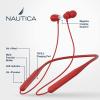 imageNautica B310 Sport Wireless Bluetooth Earphones with TypeC Charging Cable Neckband Earphones Magnetic Earbuds Bluetooth v50 Earphones High Volume Levels Flexibility Portable Sweat Proof RED