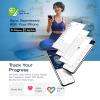 imageNautica Body Tracker Digital Bathroom Scale BluetoothEnabled Smart Scale with BMI Body Fat Muscle Mass Tracking amp More Syncs with Smartphone App for Body Composition Tracking 396 LbsAqua Stone