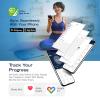 imageNautica Smart Scale for Body Weight  BMI Body Fat Muscle Mass  12 Metrics Bluetooth App ITO Technology Hidden LED Display 440lb Capacity  Body Tracker