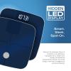 imageNautica Smart Scale for Body Weight  BMI Body Fat Muscle Mass  12 Metrics Bluetooth App ITO Technology Hidden LED Display 440lb Capacity  Body Tracker