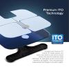 imageNautica Smart Scale for Body Weight  BMI Body Fat Muscle Mass  12 Metrics Bluetooth App ITO Technology Hidden LED Display 440lb Capacity  Body Tracker