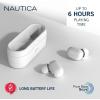imageNautica T300 True Wireless Earbuds Bluetooth v50 TWS inEar Earphones with Builtin Mic Wireless Bluetooth Earbuds MicroUSB Charging Case Touch Control Ergonomic Design SweatProof Off White