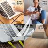 imageNautica TypeC to TypeC Cable 7 ft USBC to USBC Fast Charging Cable with 65W Power Delivery amp 480Mbps Data Transfer Compatible for Google Pixel Samsung and Apple Devices amp More 7FT NavyYellow