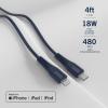 imageNautica USB C to Lightning Cable Type C to Lightning Cable USB C Charger MFi Verified Fast Charger Charging Cord Compatible with iPhone 1312 Pro Max11XXSXR iPad AirPod 4 Ft NavyNavy