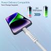imageNautica USBC to USBC Cable 15W HighSpeed Charging Durable Braided Cable Premium Quality Universal Compatibility White