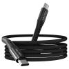 imageNautica USBC to USBC Cable 15W HighSpeed Charging Durable Braided Cable Premium Quality Universal Compatibility Black