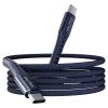 imageNautica USBC to USBC Cable 15W HighSpeed Charging Durable Braided Cable Premium Quality Universal Compatibility Navy