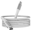 imageNautica USBC to USBC Cable 15W HighSpeed Charging Durable Braided Cable Premium Quality Universal Compatibility White
