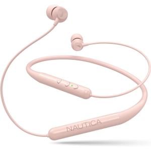 imageNautica B310 Sport Wireless Bluetooth Earphones with TypeC Charging Cable Neckband Earphones Magnetic Earbuds Bluetooth v50 Earphones High Volume Levels Flexibility Portable Sweat Proof Pink