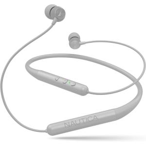 imageNautica B310 Sport Wireless Bluetooth Earphones with TypeC Charging Cable Neckband Earphones Magnetic Earbuds Bluetooth v50 Earphones High Volume Levels Flexibility Portable Sweat Proof Gray