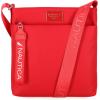 imageNautica Diver Nylon Small Womens Crossbody Bag Purse with Adjustable Shoulder StrapRed Enamel