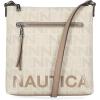 imageNautica Lakeside Signature Jaquard North South Crossbody BagOuter Banks Bone Multi