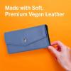 imageNautica Money Manager RFID Slim and Small Wallet for Women  Credit Card Holder with Coin Purse and Zipper Wallet Womens Clutch OrganizerBlack Pebble