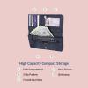 imageNautica Seaside Slim Womens Wallet RFID Blocking Credit Card Holder Coin Purse Checkbook Organizer Clutch Small Vegan Leather Wallet for Travel Black LogoBlack