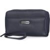 imageNautica On The Double Zip Around Vegan Leather Womens RFID Clutch Wallet With Wristlet Strap IndigoIndigo