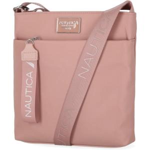 imageNautica Diver Nylon Small Womens Crossbody Bag Purse with Adjustable Shoulder StrapBlush Enamel