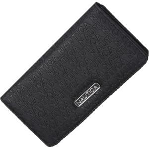 imageNautica Seaside Slim Womens Wallet RFID Blocking Credit Card Holder Coin Purse Checkbook Organizer Clutch Small Vegan Leather Wallet for Travel Black LogoBlack Logo