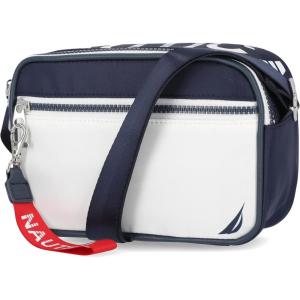 imageNautica womens High Seas Camera CrossbodyIndigoWhite