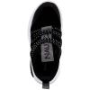 imageNautica Kids Athletic SlipOn Sneakers  Comfortable Bungee Running Shoes for Boys and Girls  Stylish and Supportive Footwear for Active Kids Big KidLittle KidToddlerBlack Silverswimm