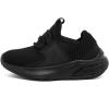 imageNautica Kids Athletic SlipOn Sneakers  Comfortable Bungee Running Shoes for Boys and Girls  Stylish and Supportive Footwear for Active Kids Big KidLittle KidToddlerBlack on Black Molded