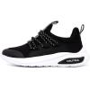imageNautica Kids Athletic SlipOn Sneakers  Comfortable Bungee Running Shoes for Boys and Girls  Stylish and Supportive Footwear for Active Kids Big KidLittle KidToddlerBlack Silverswimm