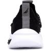imageNautica Kids Athletic SlipOn Sneakers  Comfortable Bungee Running Shoes for Boys and Girls  Stylish and Supportive Footwear for Active Kids Big KidLittle KidToddlerBlack Silverswimm