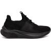imageNautica Kids Athletic SlipOn Sneakers  Comfortable Bungee Running Shoes for Boys and Girls  Stylish and Supportive Footwear for Active Kids Big KidLittle KidToddlerBlack Mono 2