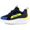 imageNautica Kids Boys and Girls Athletic SlipOn Sneakers Lightweight Bungee Running Shoes for Toddler Little Kid and Big KidBlack Blue